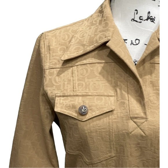 VTG RoccoBarocco Monogram Dress | Size 6 | Belted Soft Denim Button Down - Picture 9 of 15